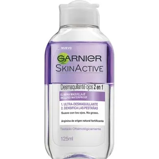 Skin Active desmaquillante waterproof de ojos 2 en 1 suave con los ojos y no graso GARNIER