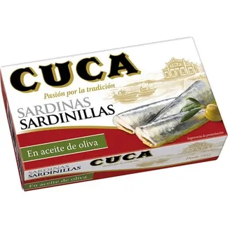 Sardinillas en aceite de oliva CUCA