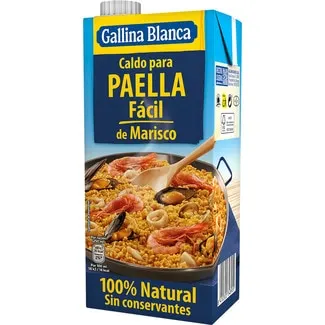 Caldo para paella de marisco fácil sin gluten GALLINA BLANCA
