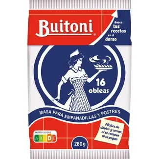 Masa para empanadillas y postres 16 obleas BUITONI