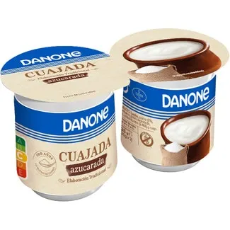 Cuajada azucarada sin gluten pack 2 DANONE