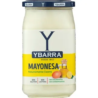 Mayonesa sabor casero sin gluten y sin lactosa YBARRA