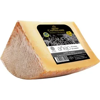 Queso añejo de oveja elaborado con leche cruda IGP Queso Castellano curación mínima 12 meses CAMPOESTRELLA