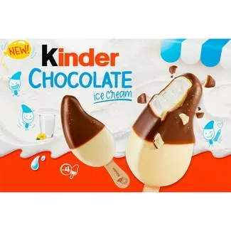Helado de chocolate con leche 4 unidades KINDER
