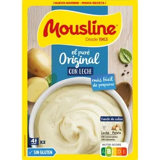 Puré de patata con leche sin gluten MOUSLINE