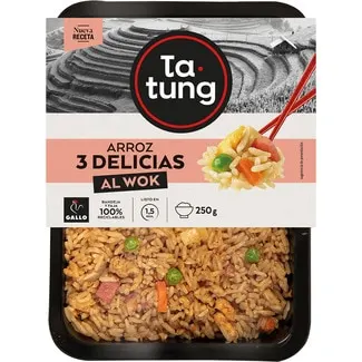 Arroz 3 delicias al wok TA-TUNG