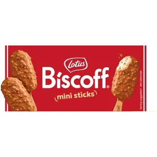Lotus biscoff helado bombon mini con trozos de galleta caramelizada 6 unidades estuche 300 ml