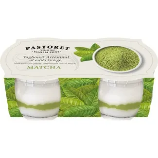 Yogur griego artesano con matcha pack 2 PASTORET