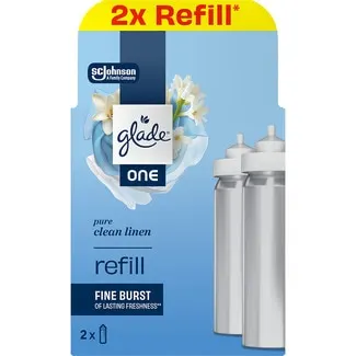 Glade one refill ambientador automatico pure clean linen envase 2 unidades