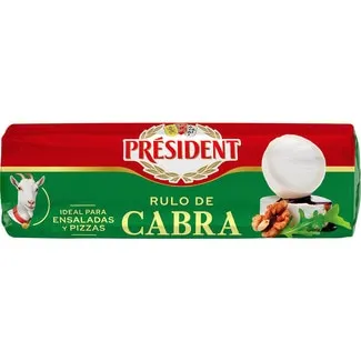 Queso francés de rulo de cabra elaborado con leche pasteurizada PRESIDENT