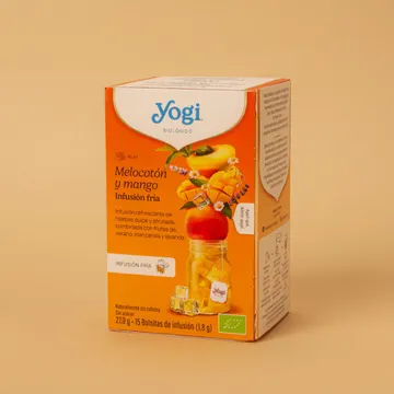 Infusión fría de melocotón y mango Yogi 27g