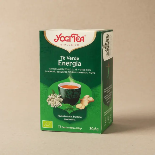 Té verde guaraná y jingebre Yogi Tea 30g