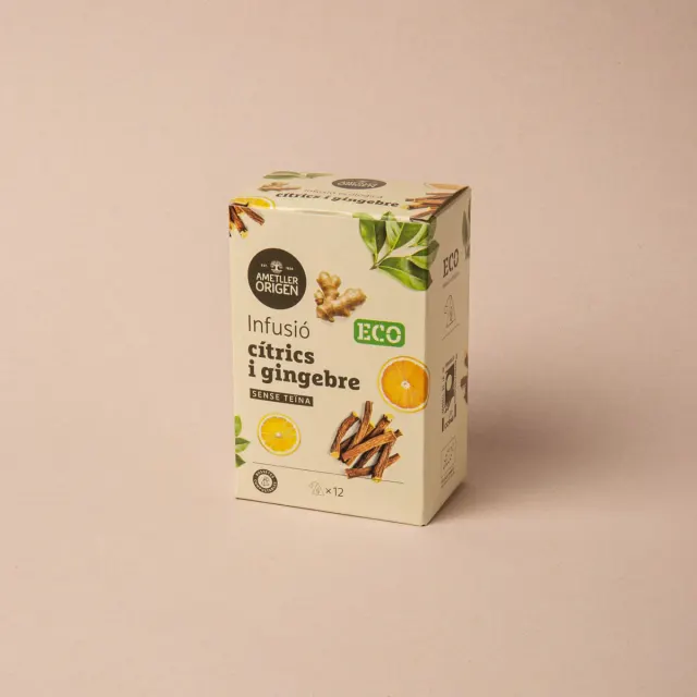 Infusión de cítricos y jengibre ecológico Ametller Origen 21,6g