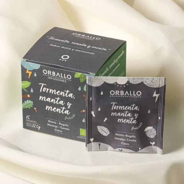 Infusión ecológica tormenta, manta y menta ORBALLO 22,5g